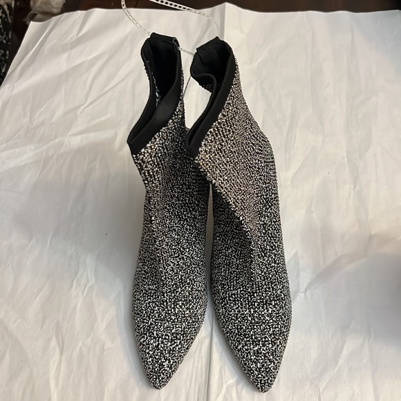 Kurt Geiger London Barbican Embellished Knit Heeled Boots - Picture 9 of 13